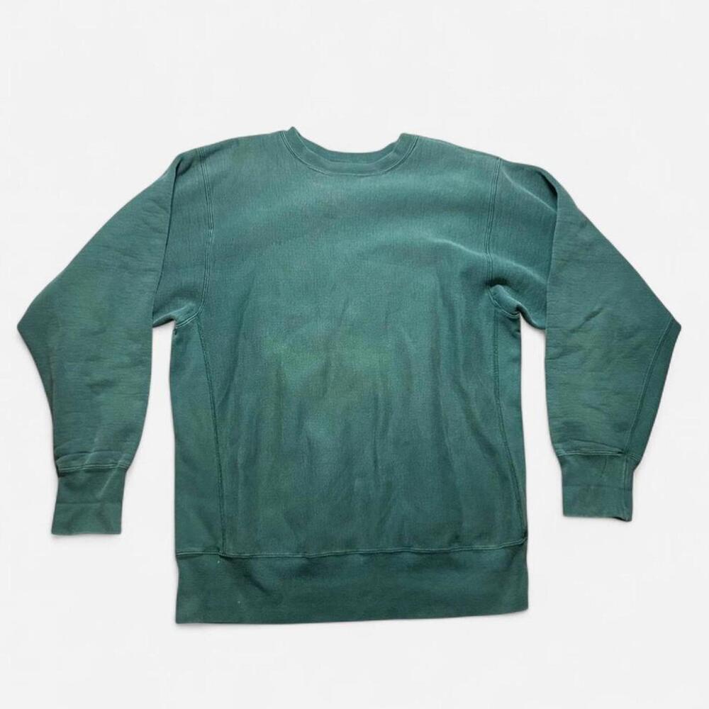 Vintage Camber Crewneck Green Equestrian Boxy Made in USA Size XLT‎